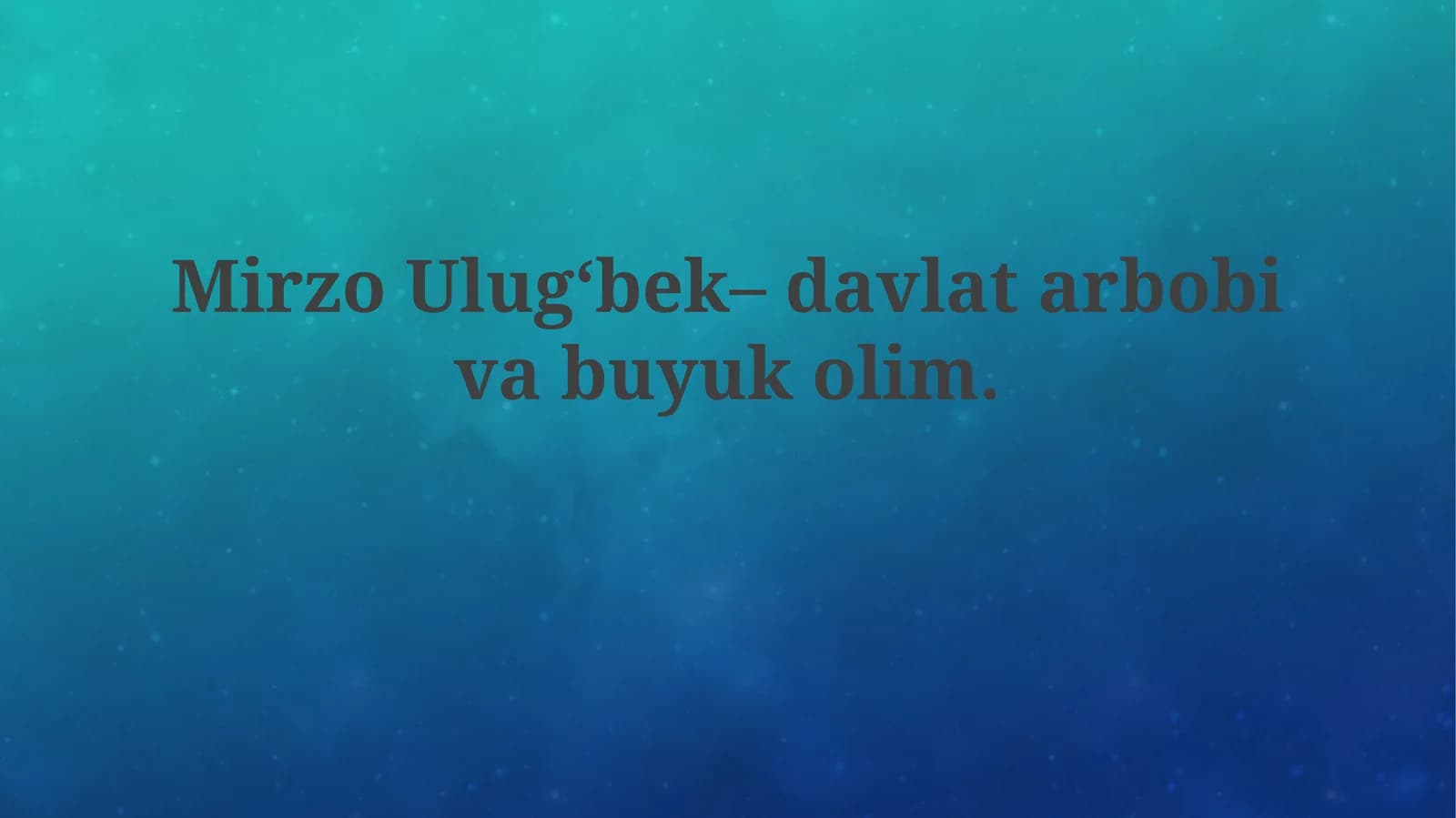 Mirzo Ulug'bek: Hayoti va Davlat Arbobi Faoliyati
