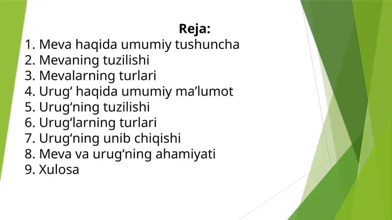 Meva va Urugʻ