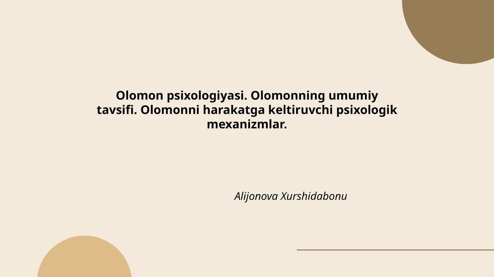 Olomon psixologiyasi