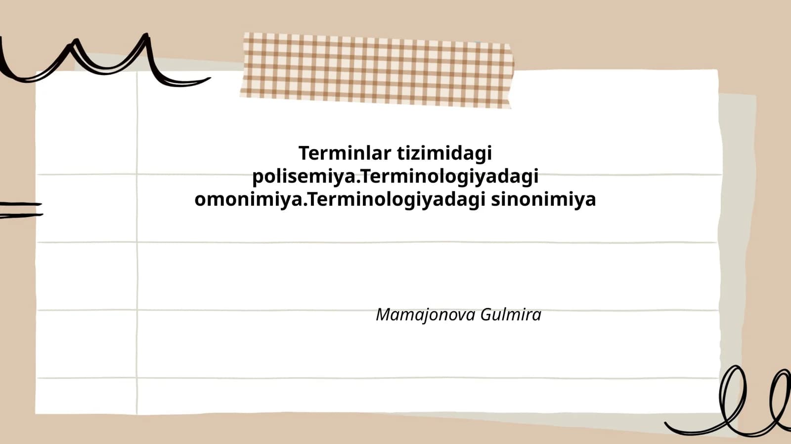 Terminologiyada Polisemiya va Sinonimiya