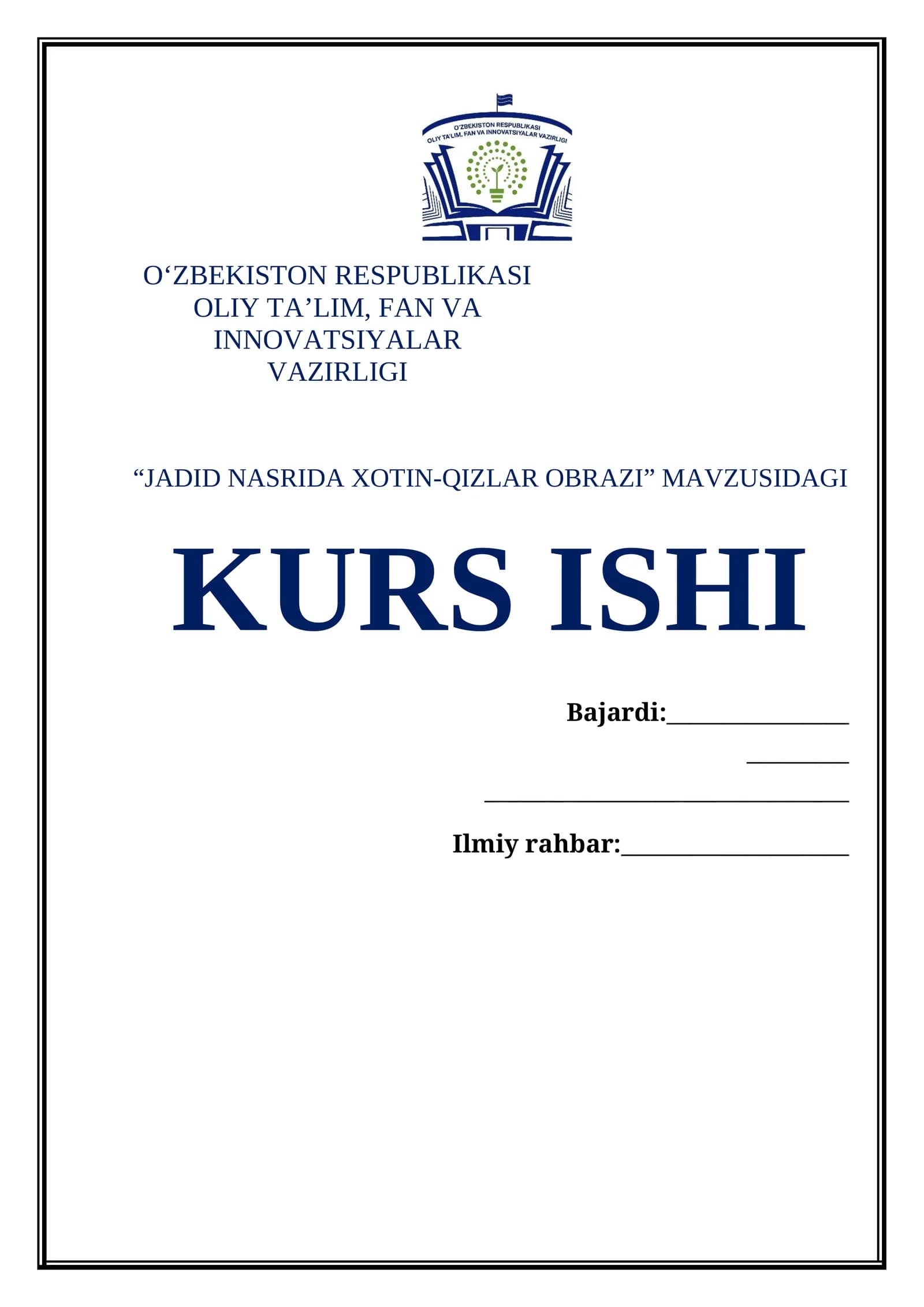 "JADID NASRIDA XOTIN-QIZLAR OBRAZI"