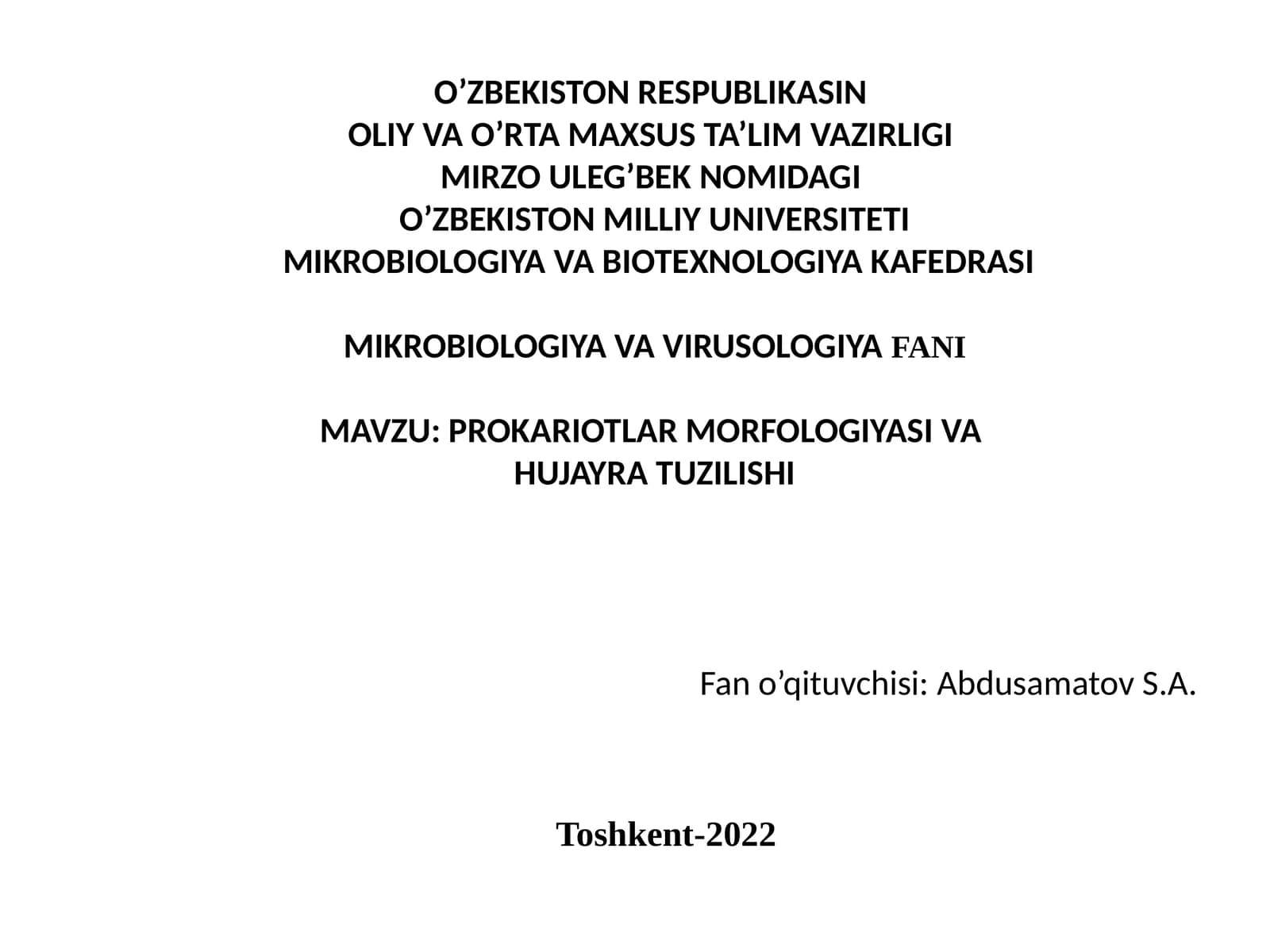 Toshkent-2022