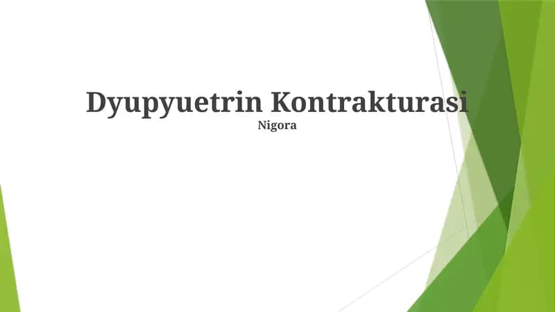 Dyupyuetrin Kontrakturasi