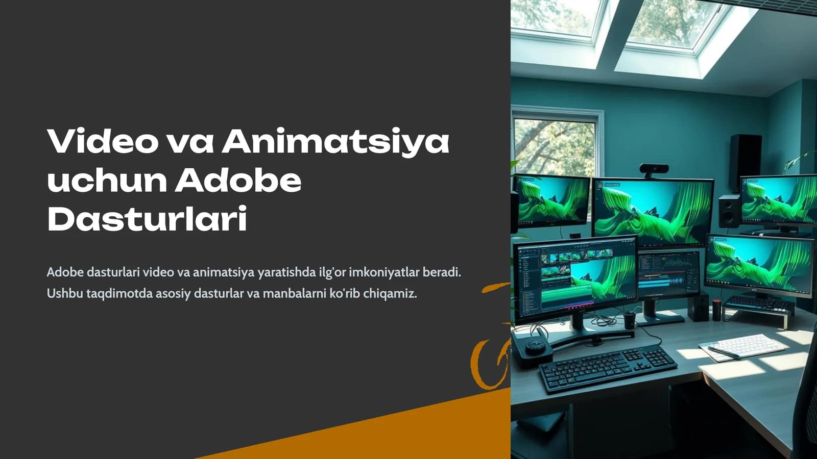 Video va Animatsiya uchun Adobe Dasturlari