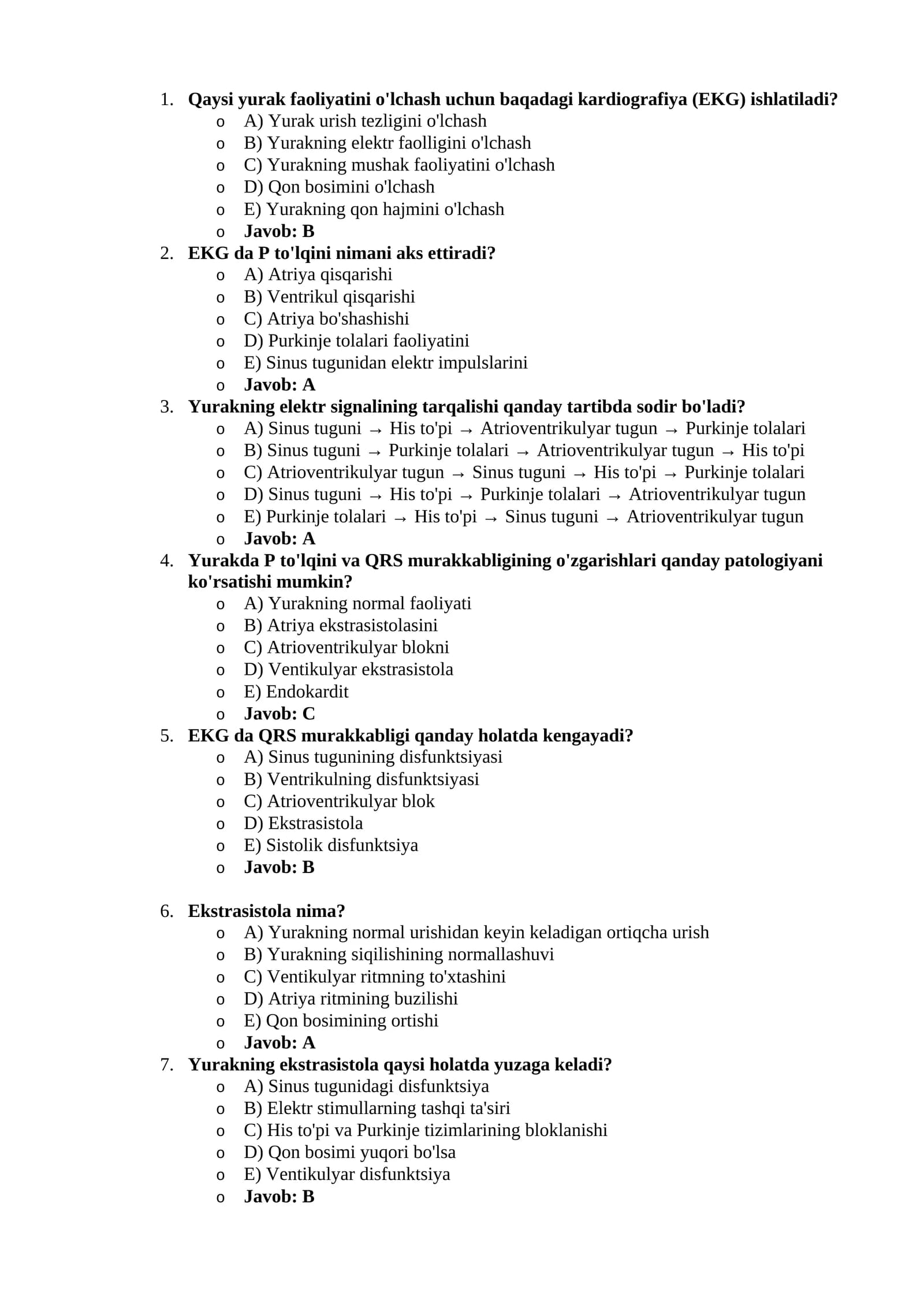 Yurak elektr faoliyati