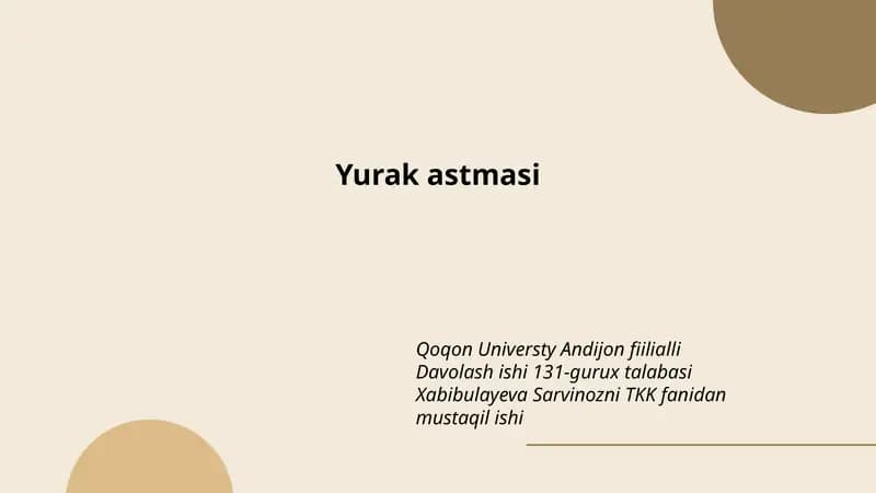 Yurak astmasi