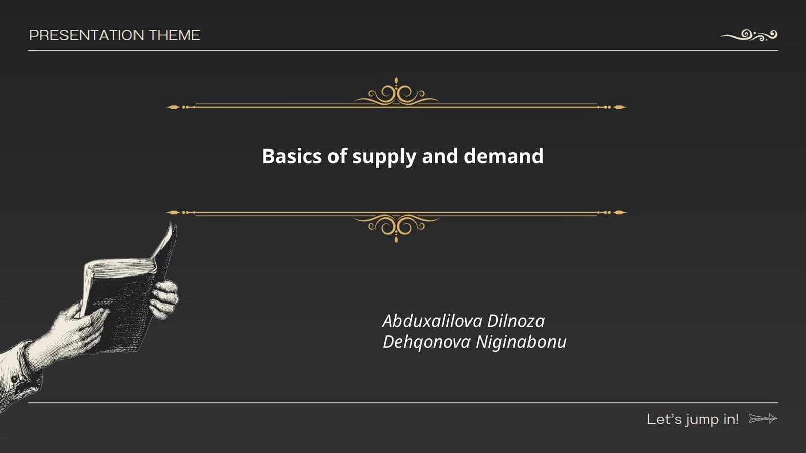 Basics of supply and demand