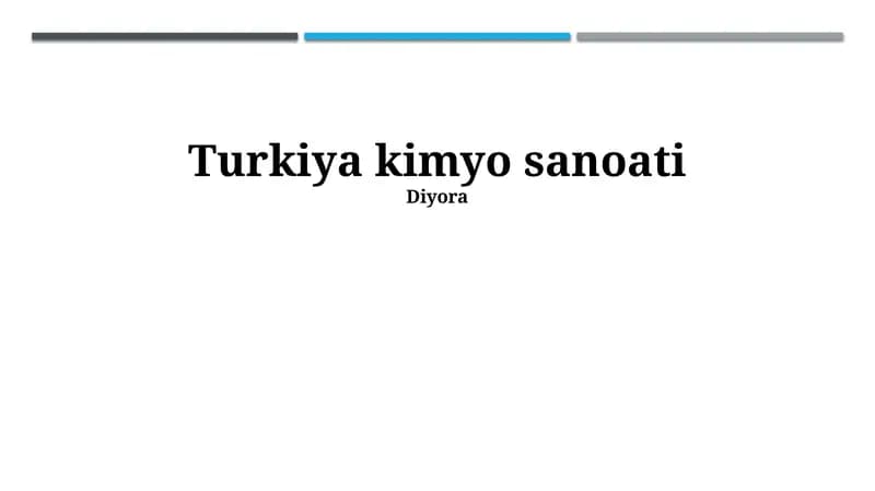 Turkiya kimyo sanoati