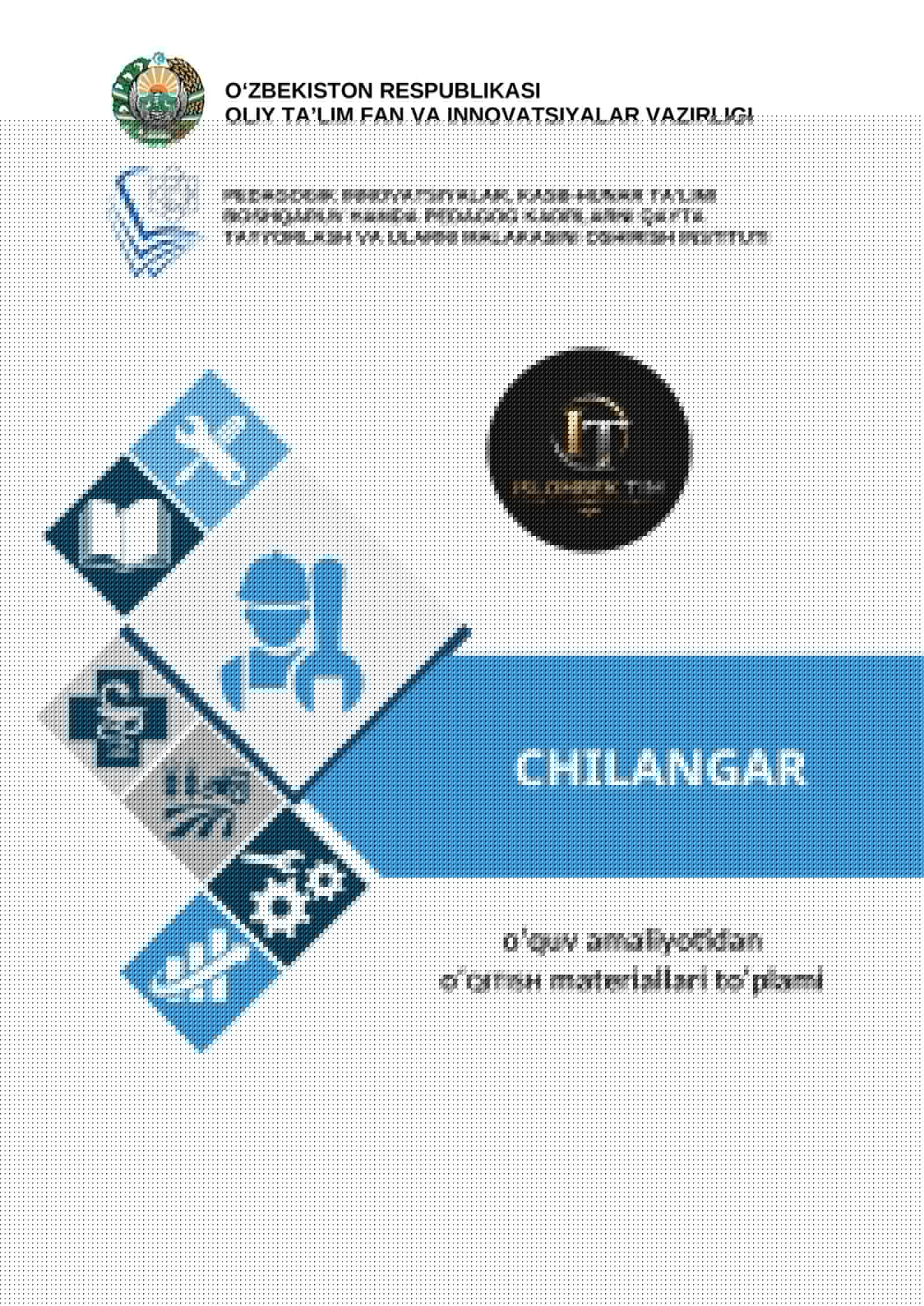 CHILANGARLIK Ishi o'quv amaliyoti