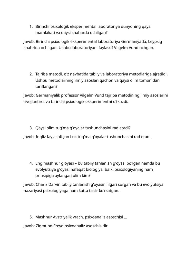 Psixologiya tarixi
