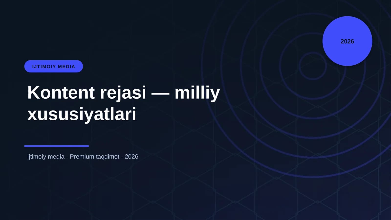 Kontent rejasi — milliy xususiyatlari