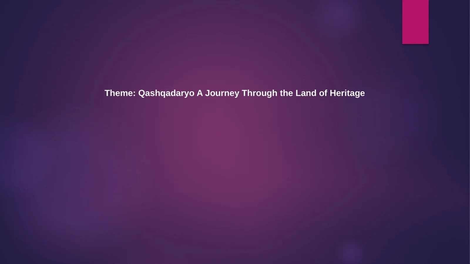 Qashqadaryo: A Journey Through the Land of Heritage