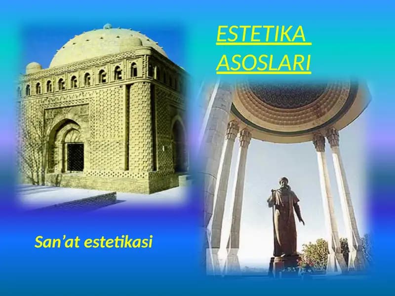 ESTETIKA ASOSLARI