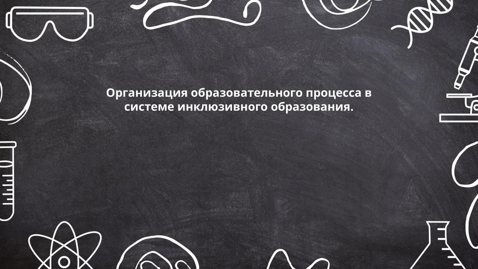 Организация образовательного процесса в системе инклюзивного образования