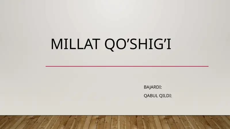 Millatqo’shig’i