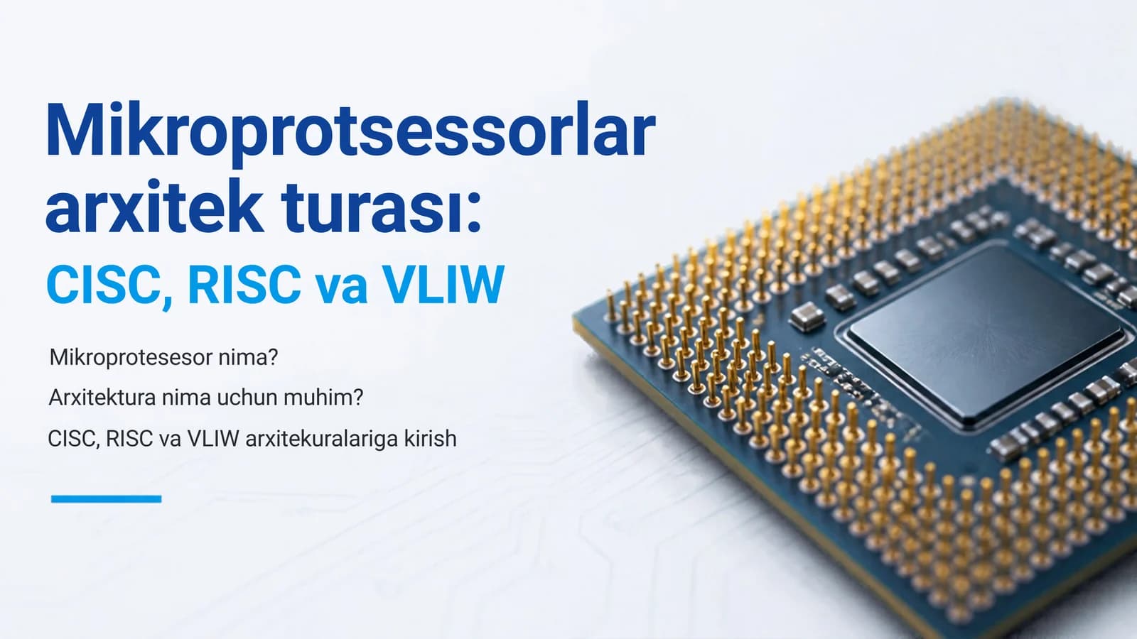 Mikroprotsessorlar arxitek turası: