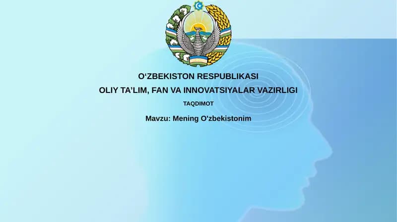 Mening O'zbekistonim