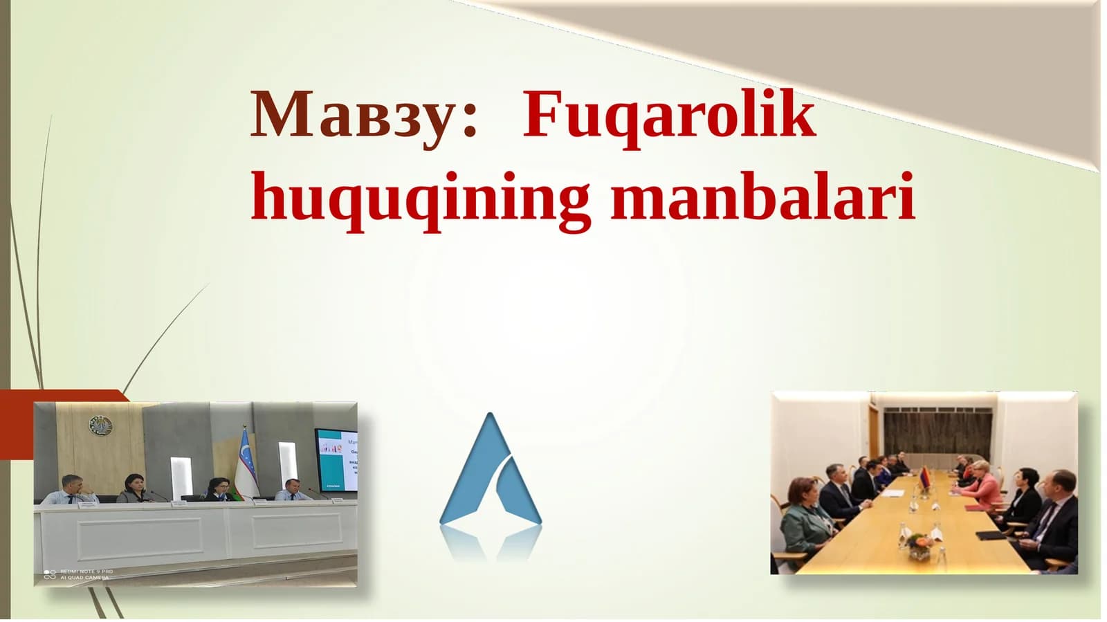 Fuqarolik huquqining manbalari
