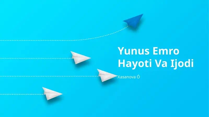 Yunus Emro Hayoti Va Ijodi