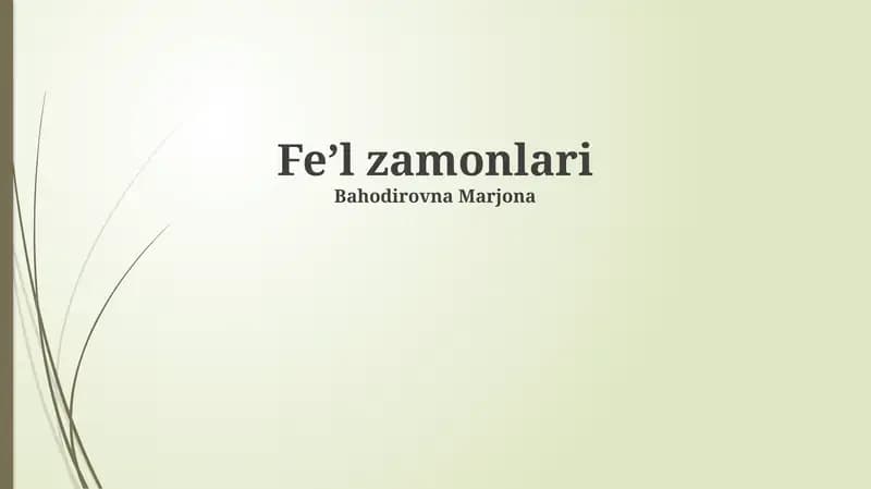Murakkab zamonlar