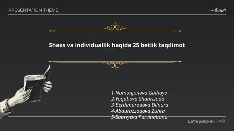 Shaxs haqida taqdimot