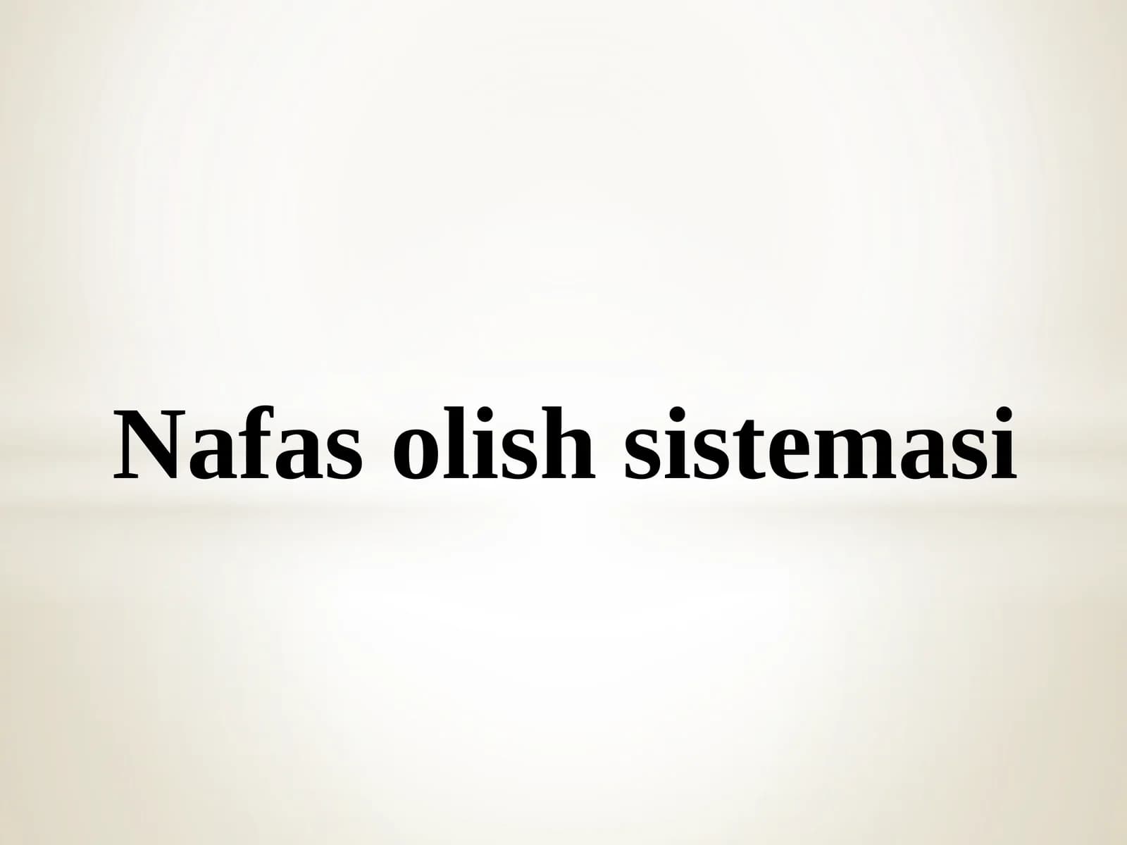 Nafasolishsistemasi