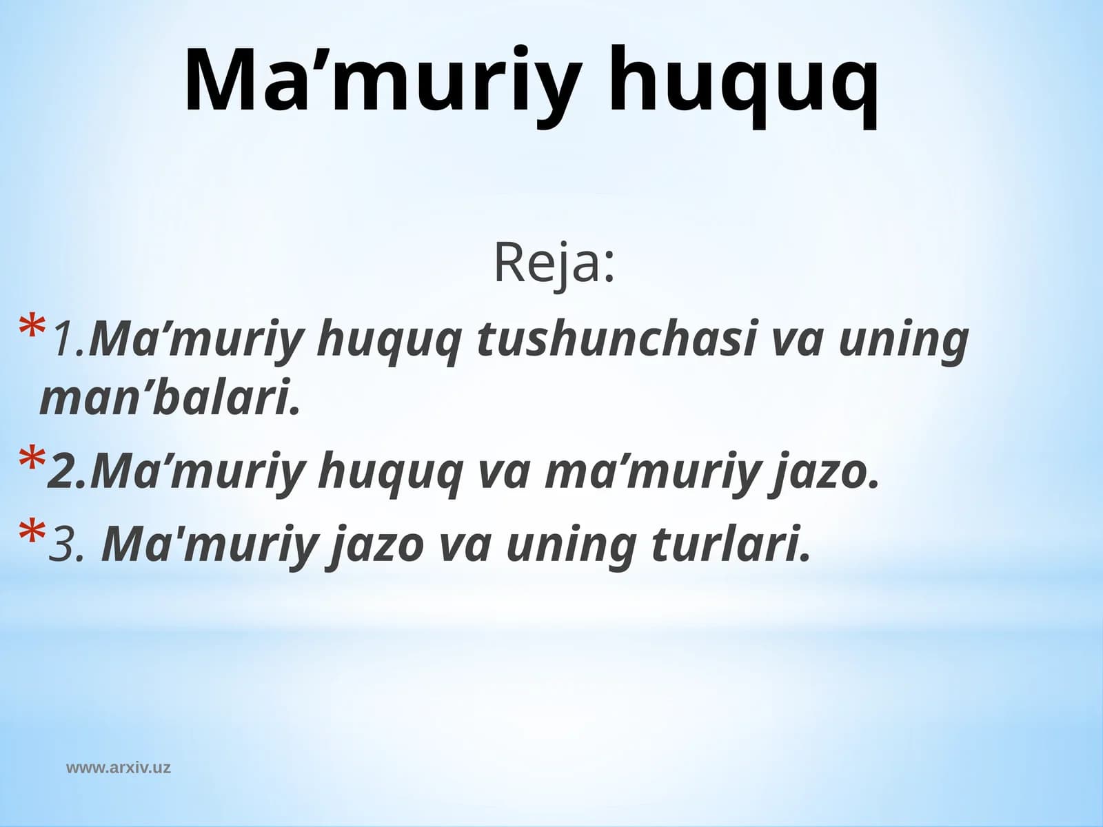 Ma’muriy huquq