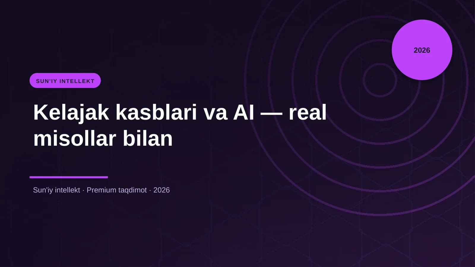 Kelajak kasblari va AI — real misollar bilan