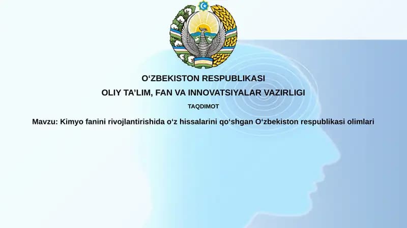 Akademik Sodiq Yunusov alkaloidlar kimyosi