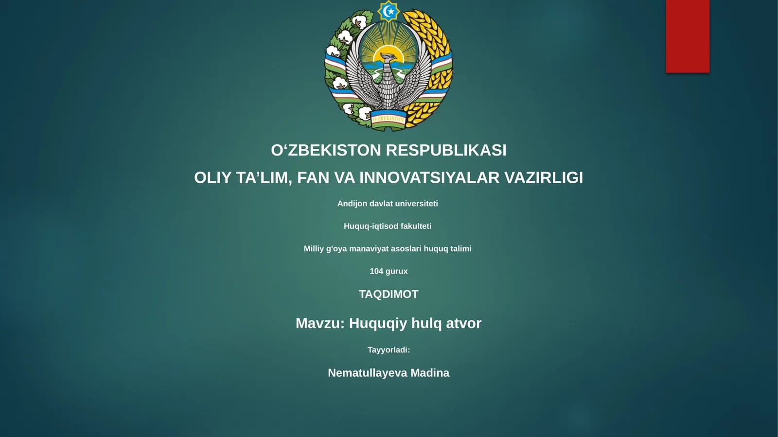 Huquqiy hulq atvor