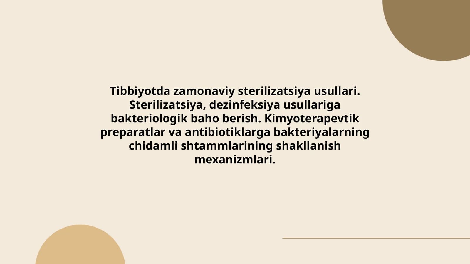 Zamonaviy sterilizatsiya usullari