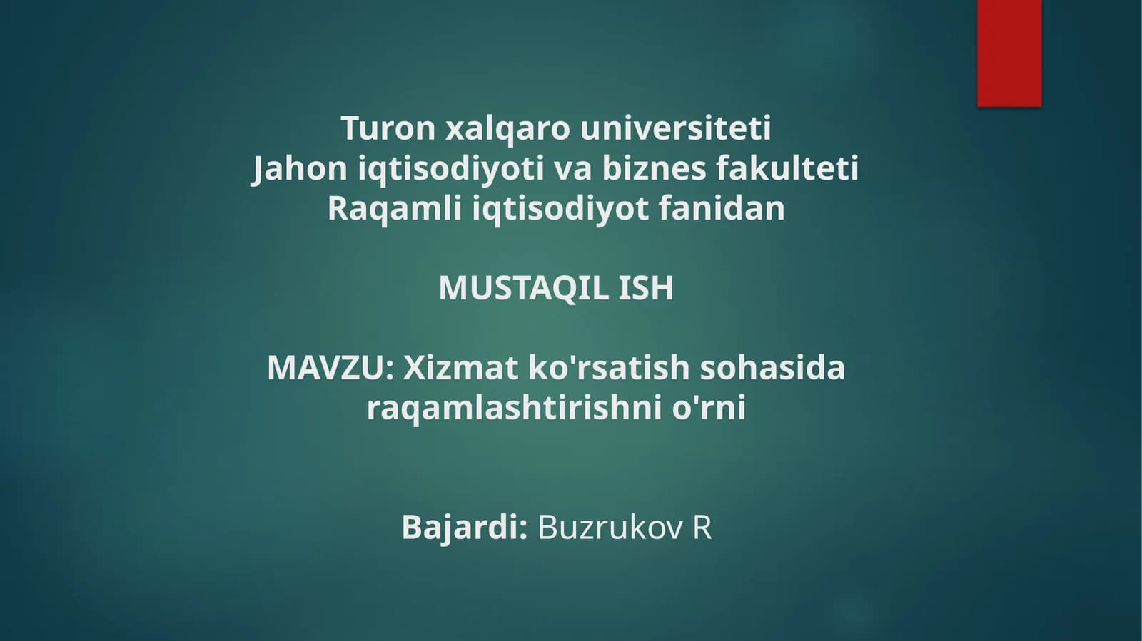 Raqamlashtirish