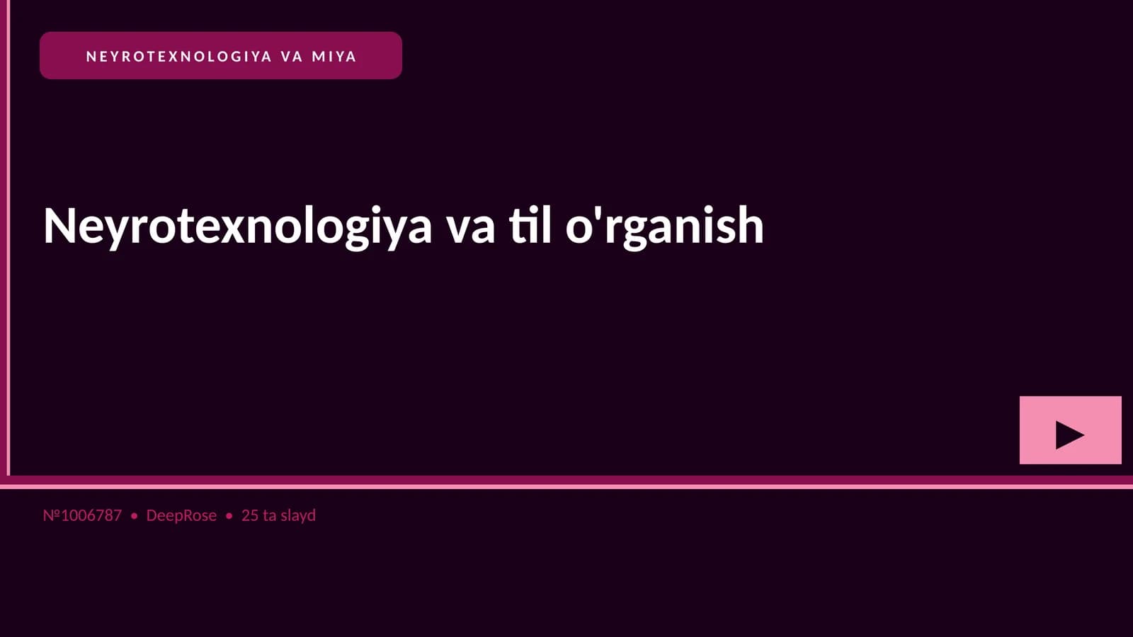 Neyrotexnologiya va til o'rganish