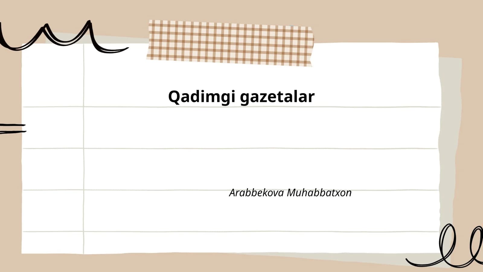 Qadimgi gazetalar tarixi