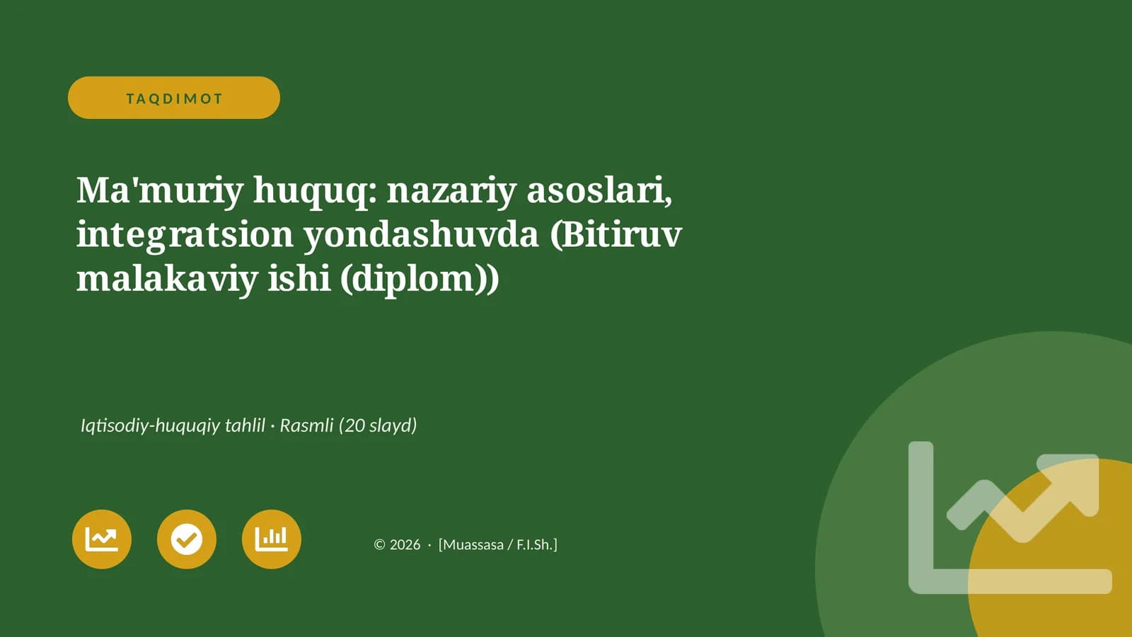 Ma'muriy Huquq: Nazariy Asoslari, Integratsion Yondashuvda (Bitiruv Malakaviy Ishi)