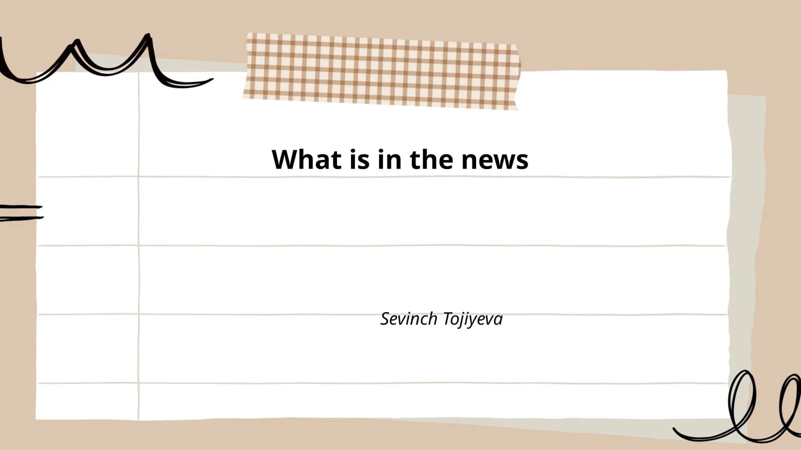 What is in the news
