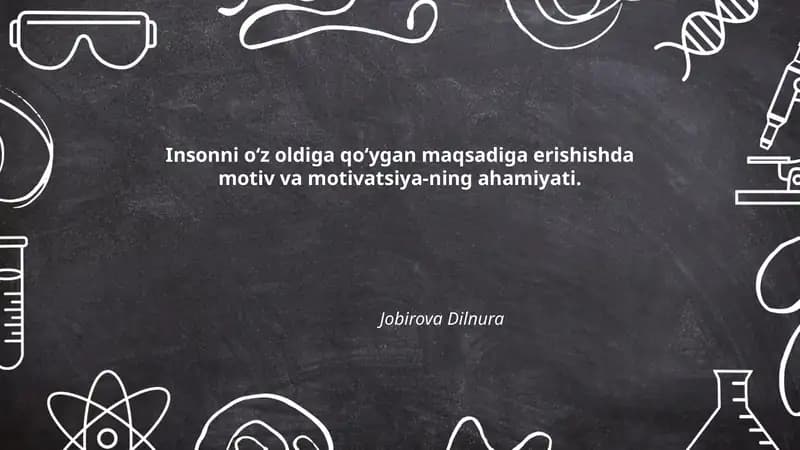 Motiv va motivatsiya