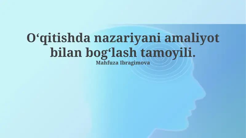 Nazariyani amaliyot bilan bog'lash tamoyili