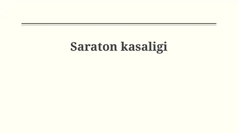 Saraton kasaligi