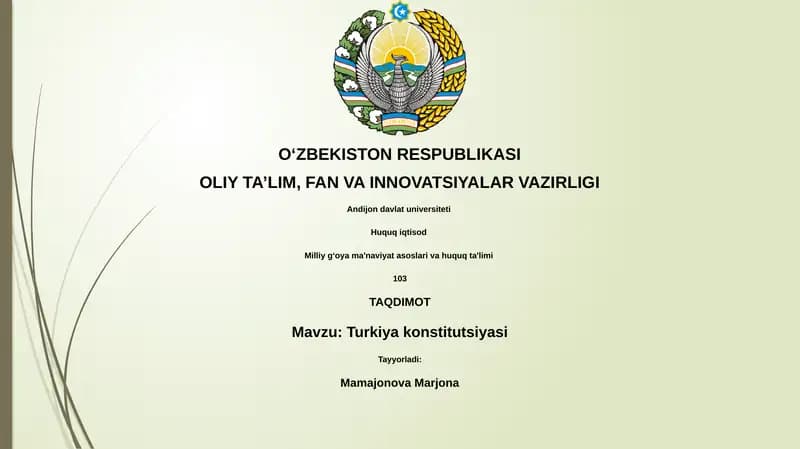 Turkiya konstitutsiyasi
