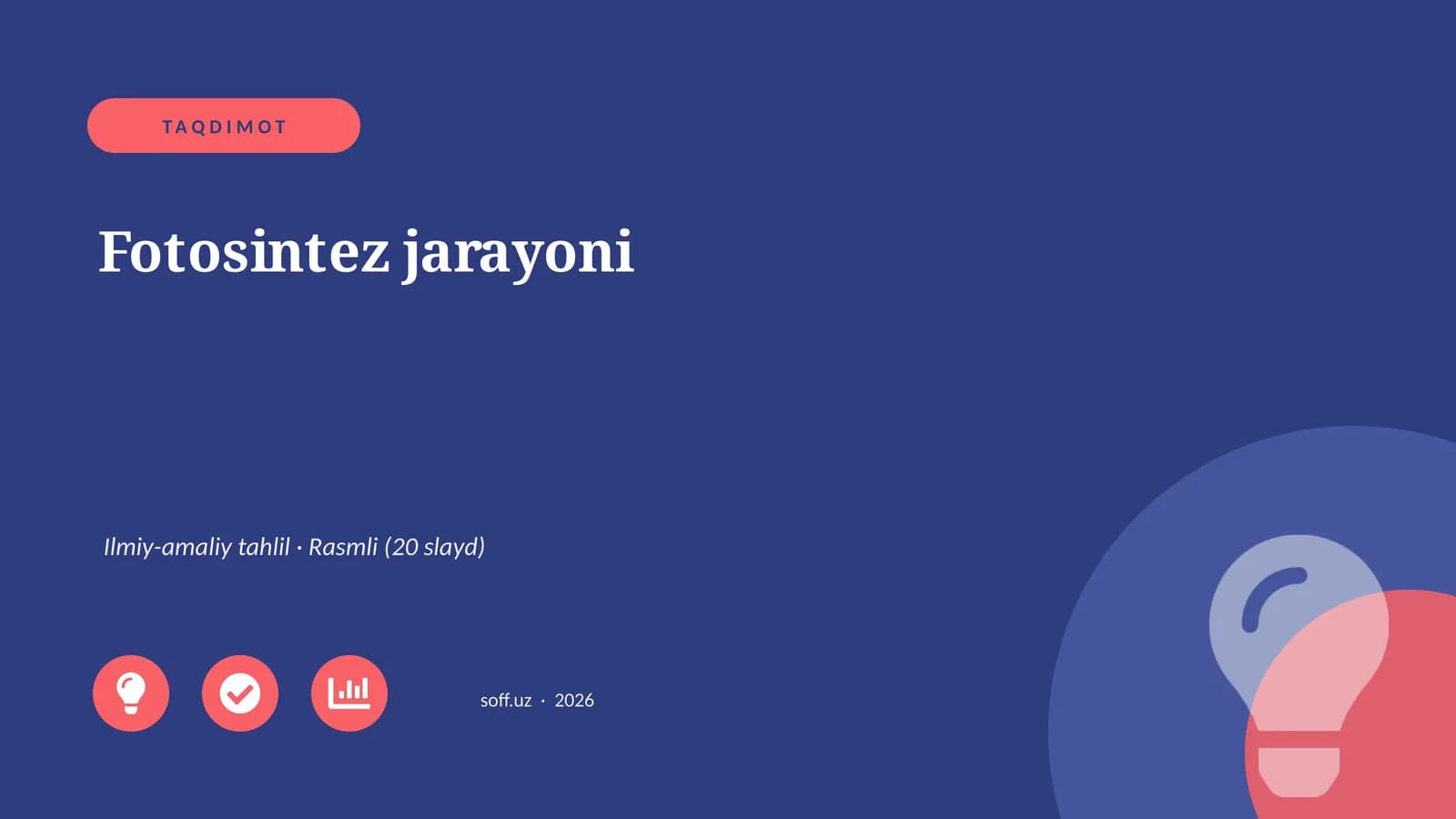 Fotosintez jarayoni
