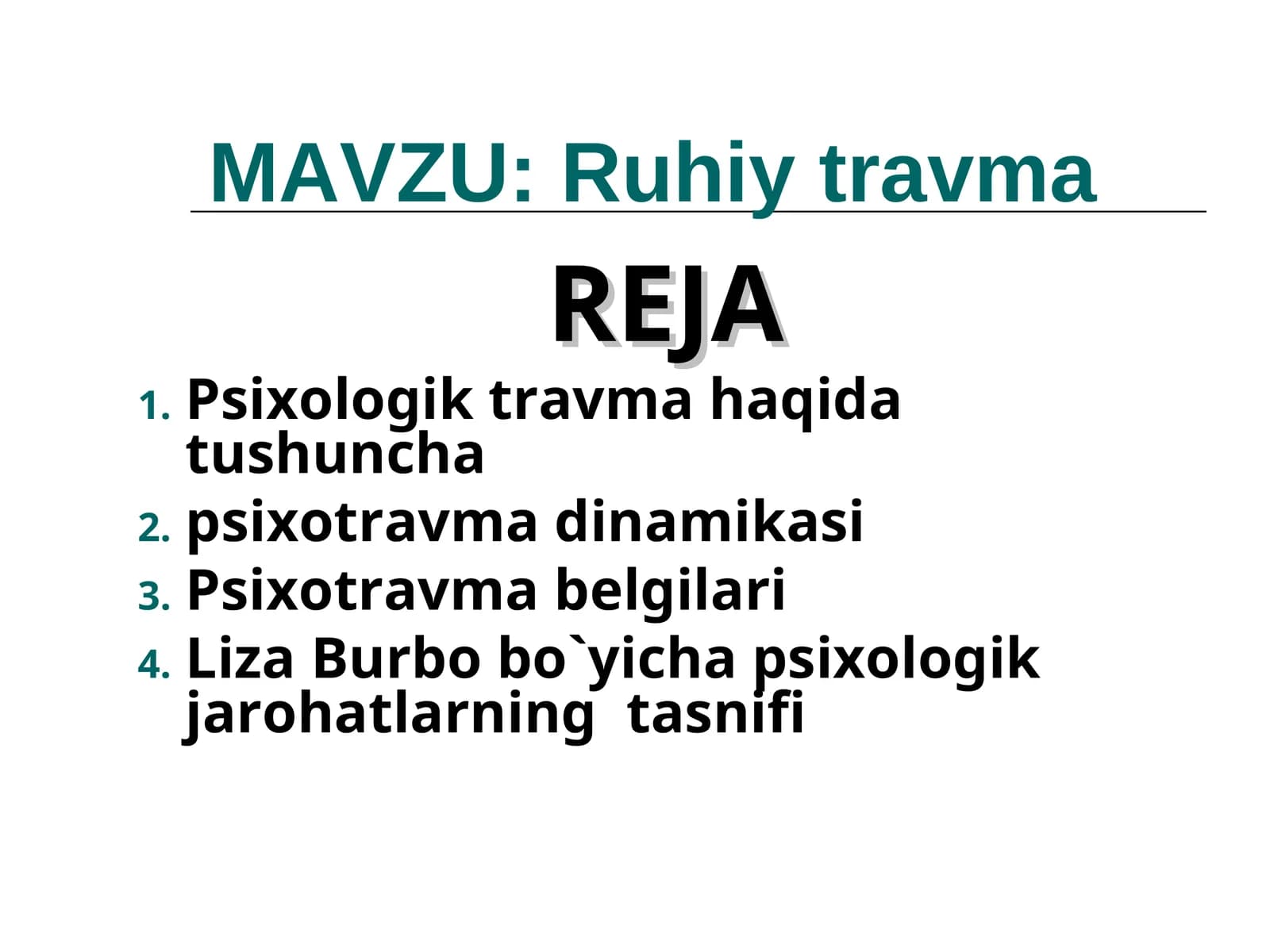 Ruhiy travma