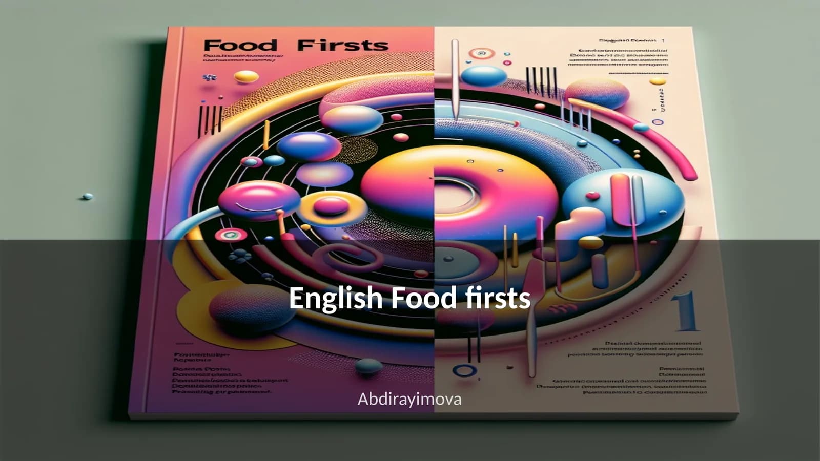 English Food firsts