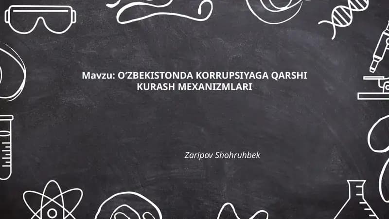 Korrupsiyaga qarshi kurash Mexanizmlari