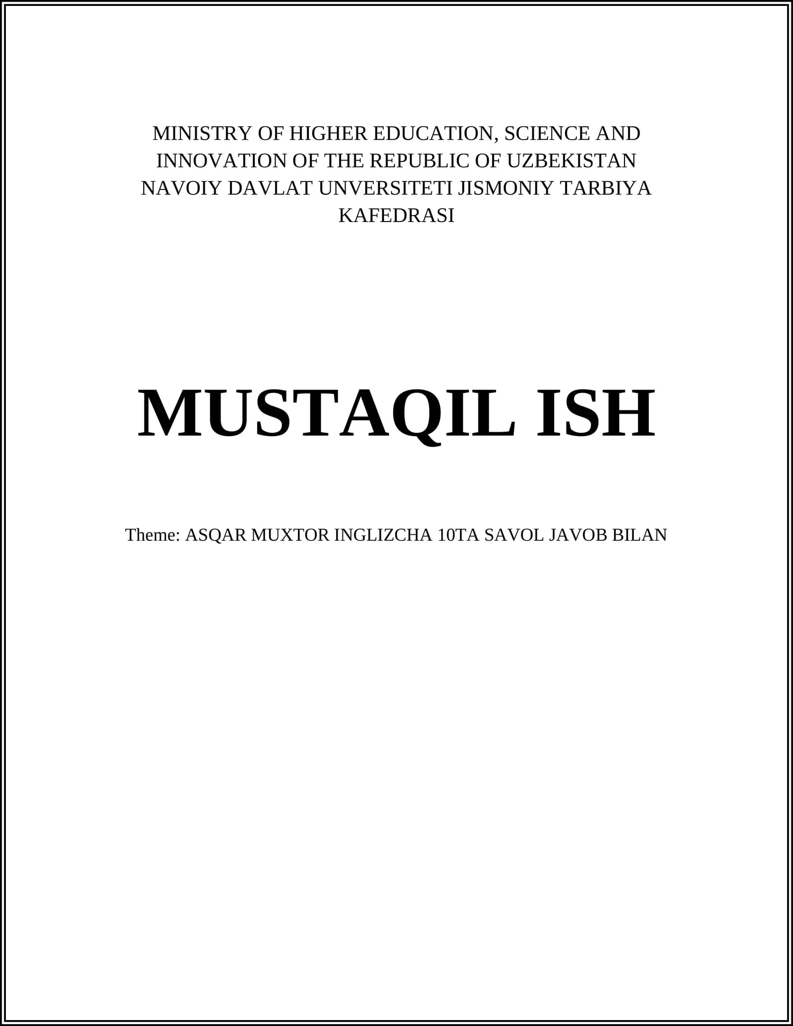 ASQAR MUXTOR