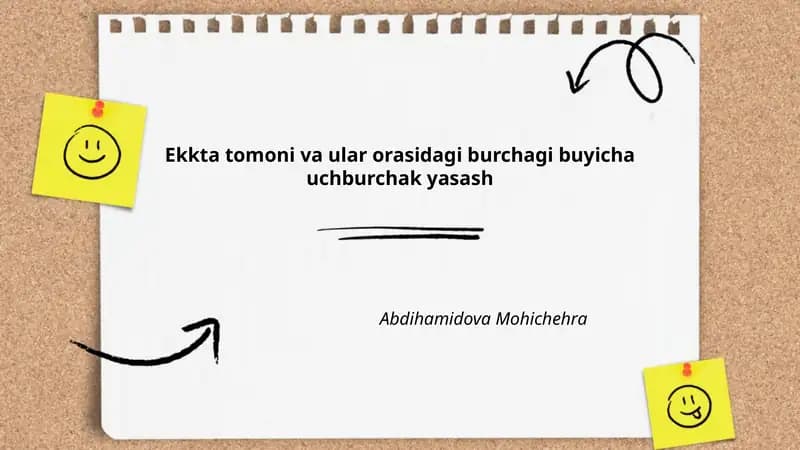 Uchburchak yasash