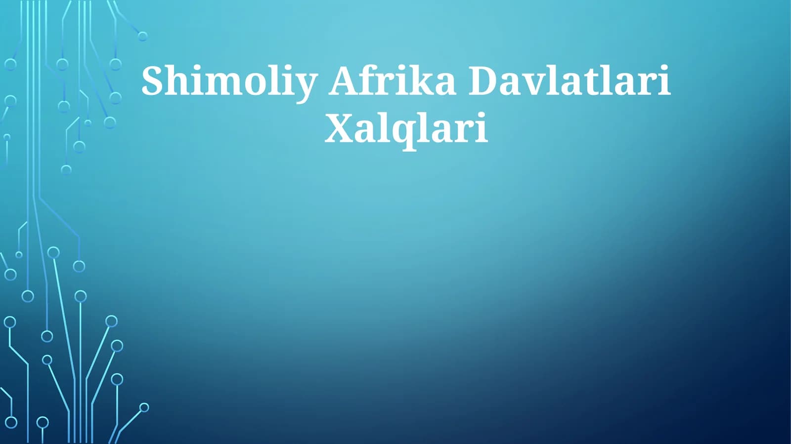 Shimoliy Afrika Davlatlari Xalqlari