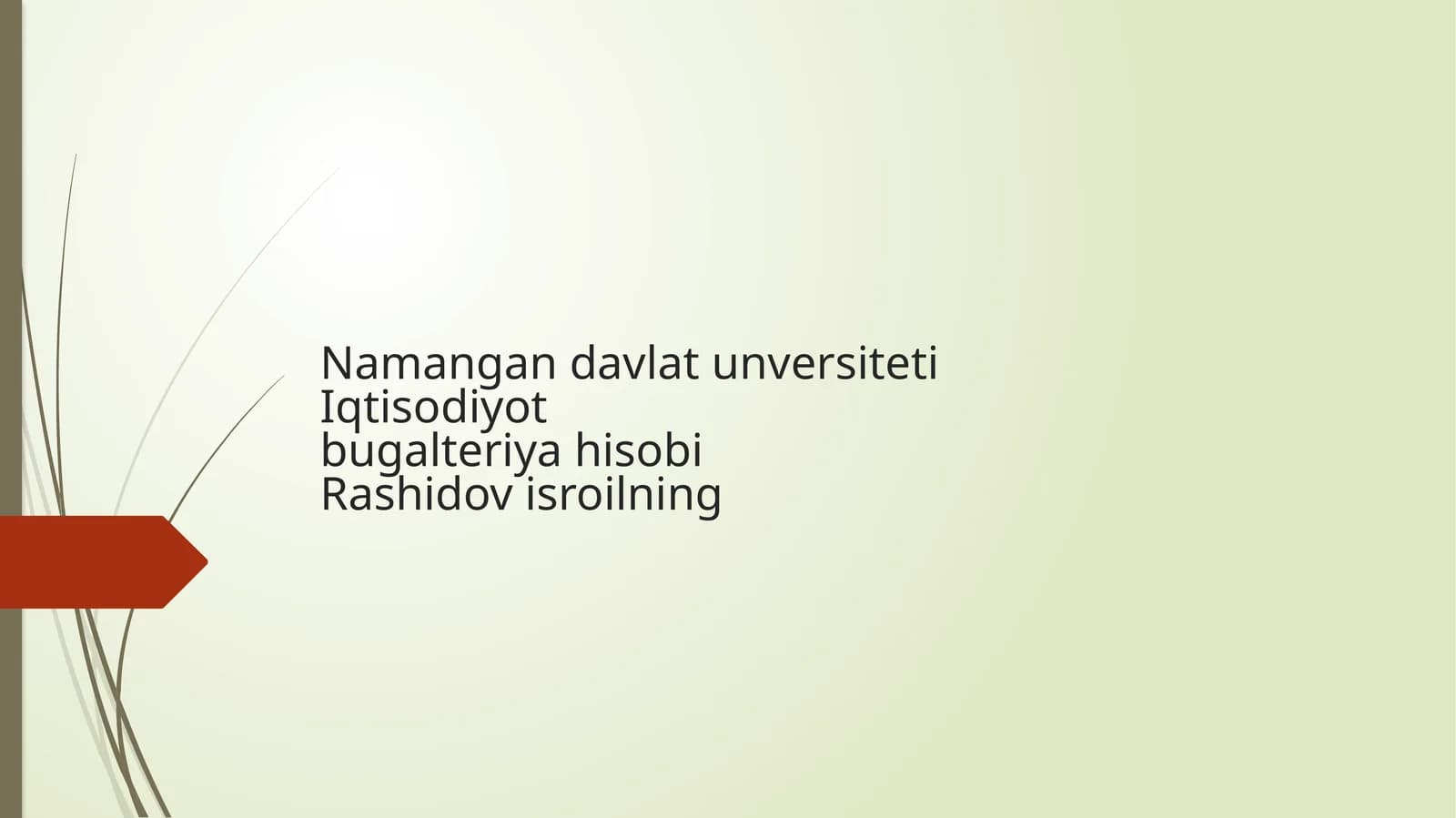Iqtisodiyot bugalteriya hisobi