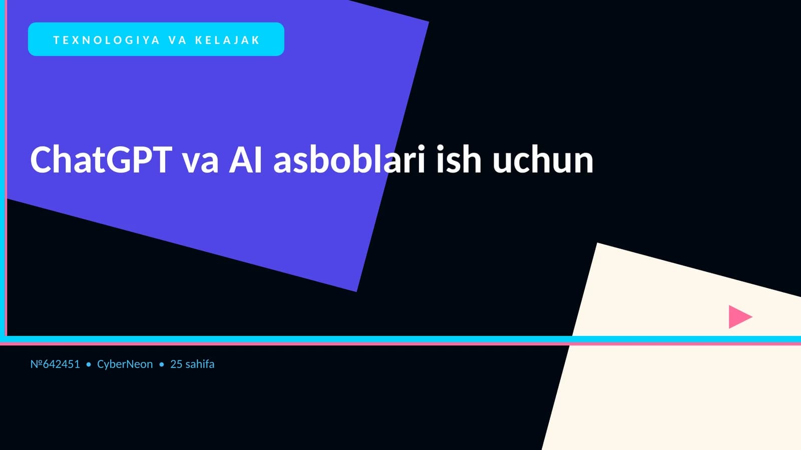 ChatGPT va AI asboblari ish uchun