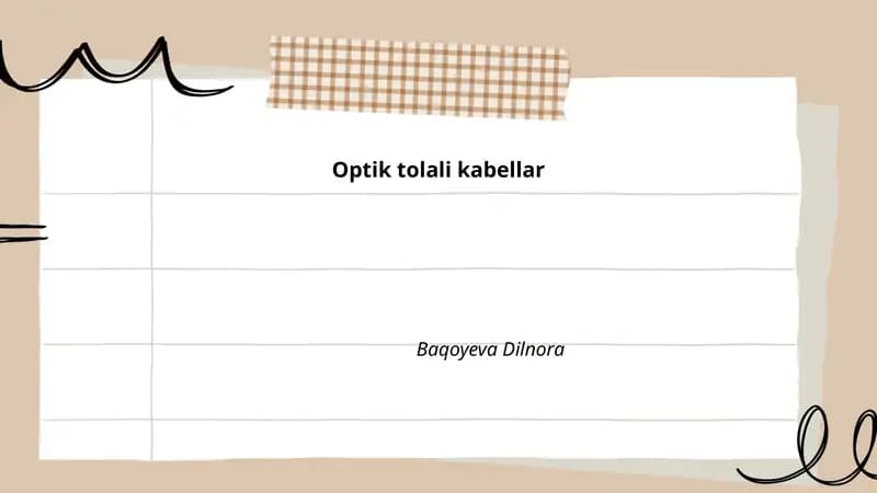 Optik tolali kabellar